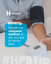 Mantén tus chequeos médicos al día, aunque te sientas bien.